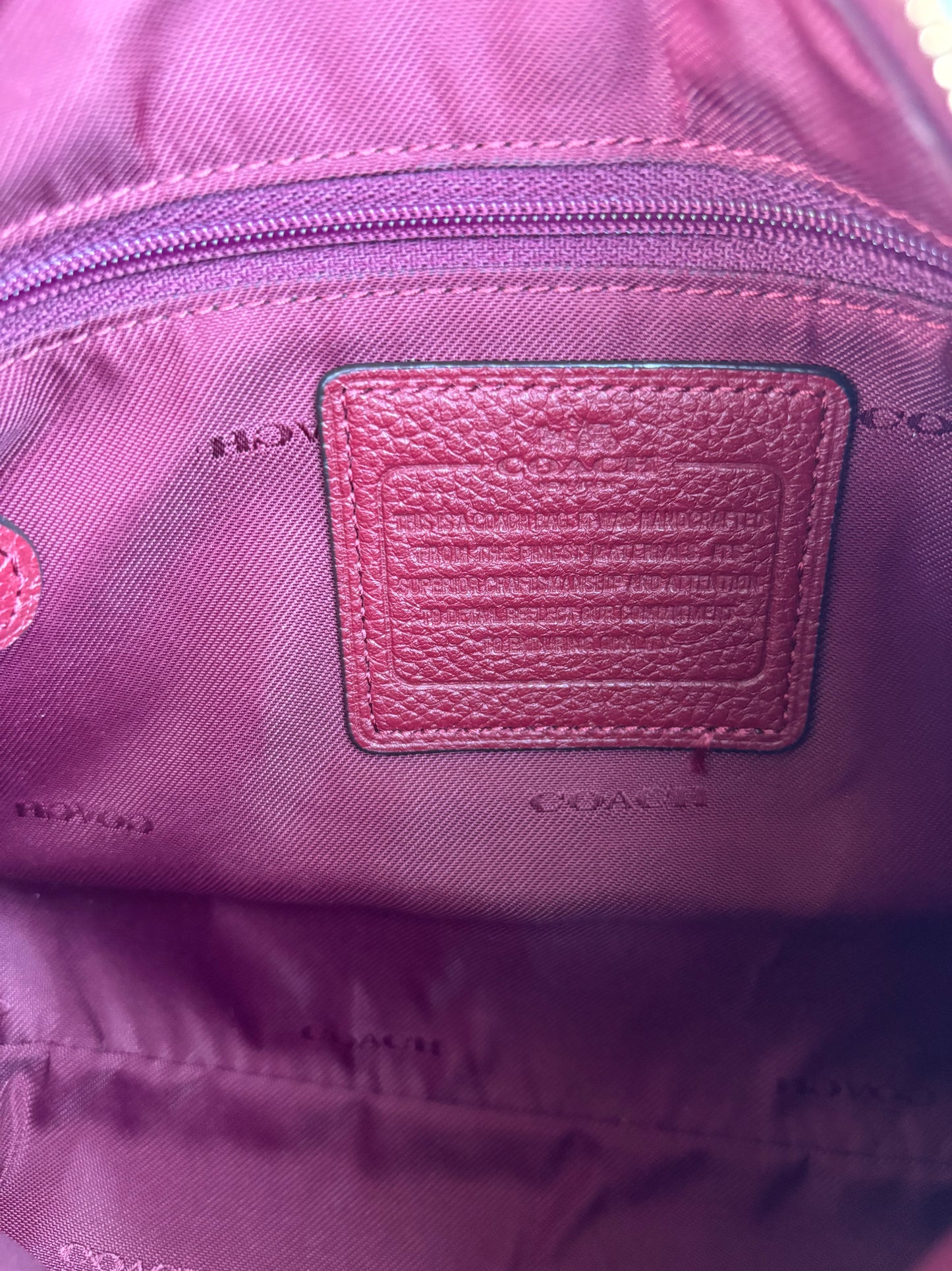 Coach Carriage Red Leather Bag
