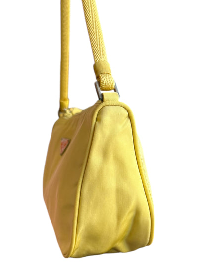 Prada Nylon Tessuto Accessory Pouch Yellow