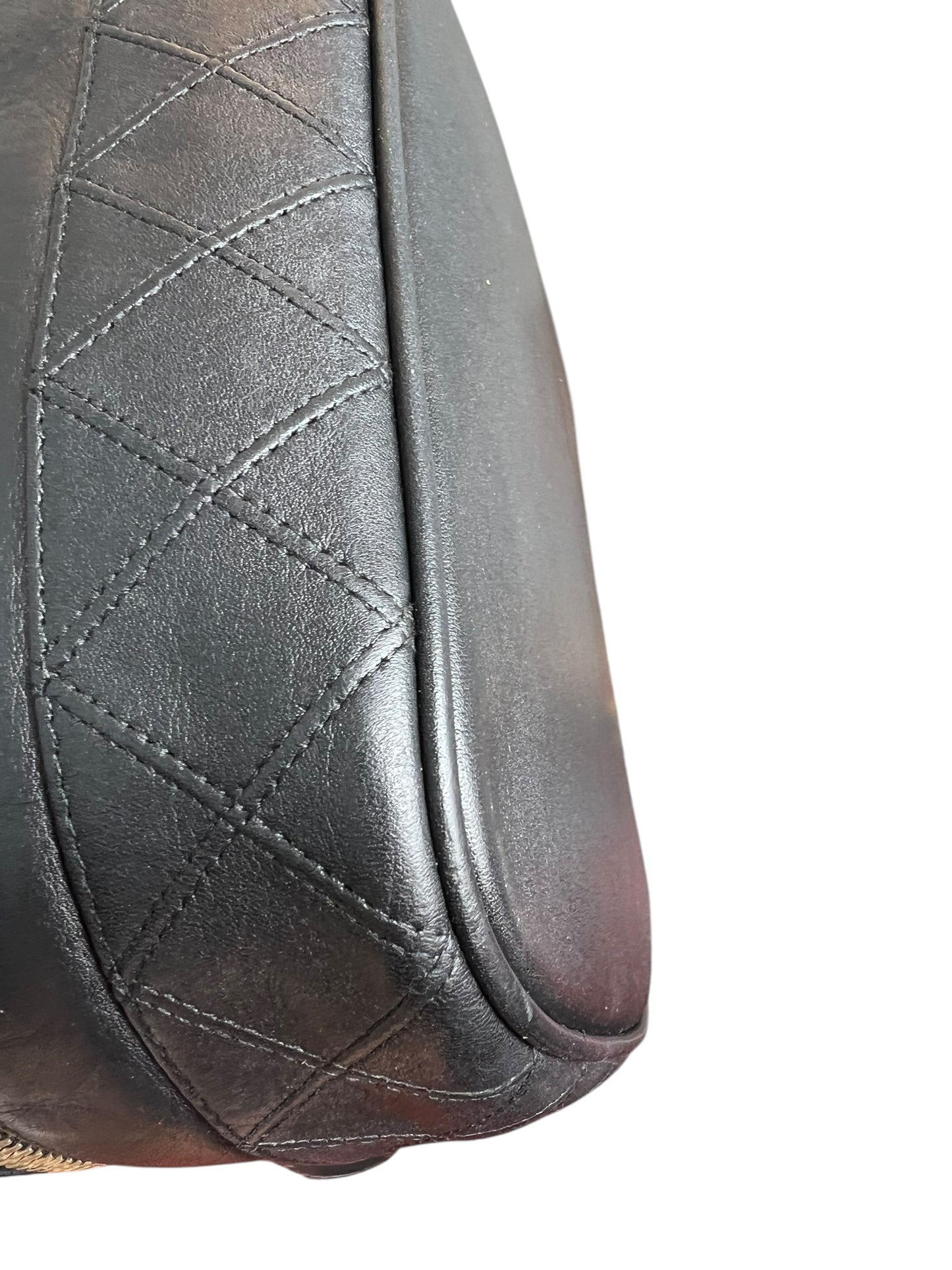 Chanel Black CC Quilted Vanity Bag