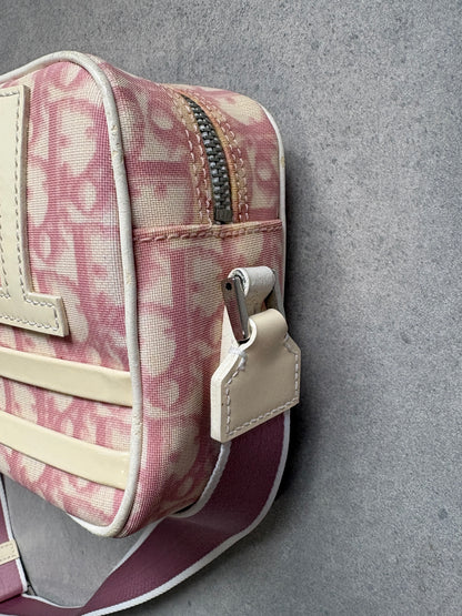 Christian Dior 2000s Pink Trotter Monogram Shoulder Bag