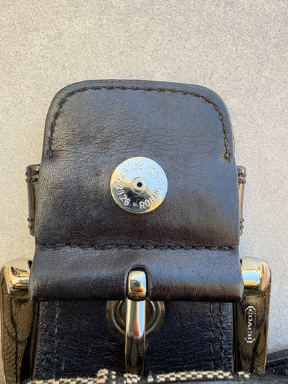 Coach Soho Black and Grey Monogram