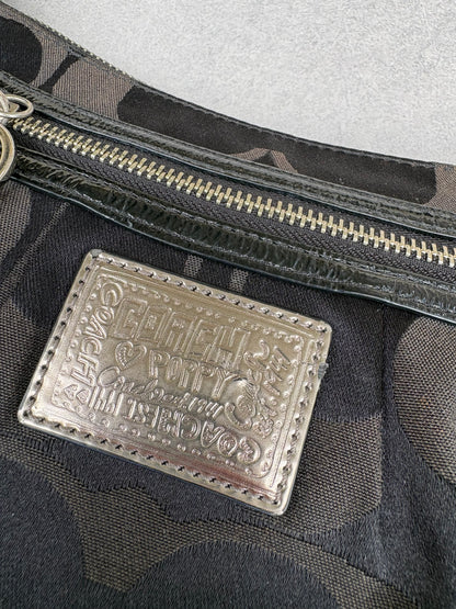 Coach Poppy Black Poppy Two-Way Handbag