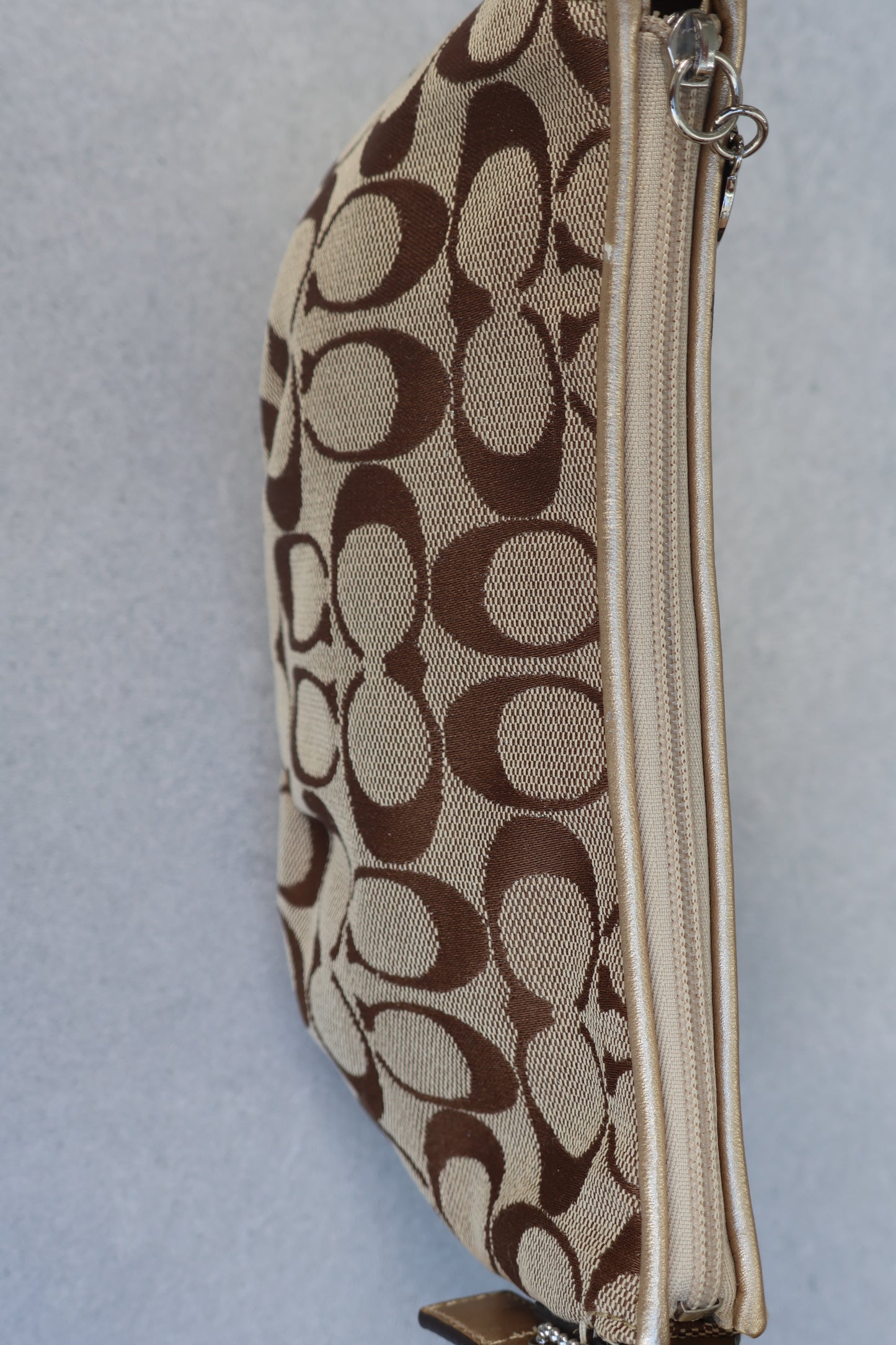 Coach Signature Tan Shoulder Bag