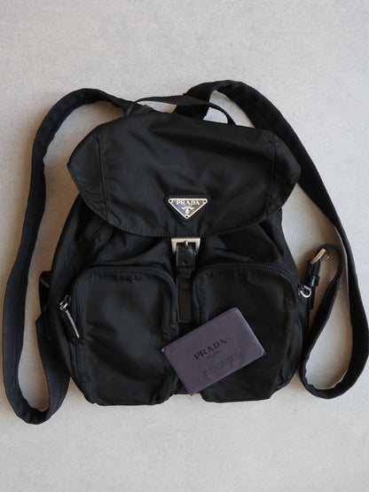 Prada Black Re-edition 2000 Nylon Backpack