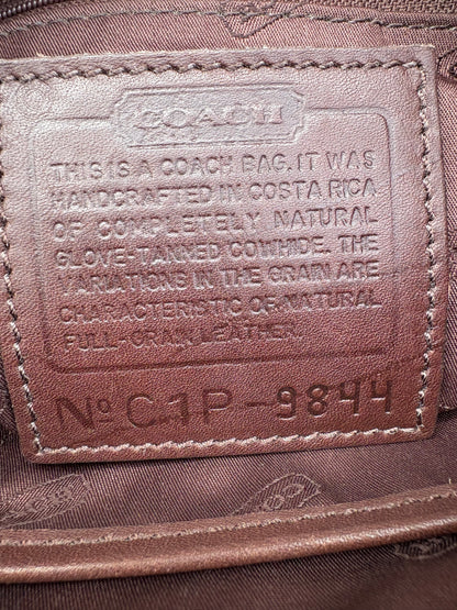 Coach Maroon Leather Bag
