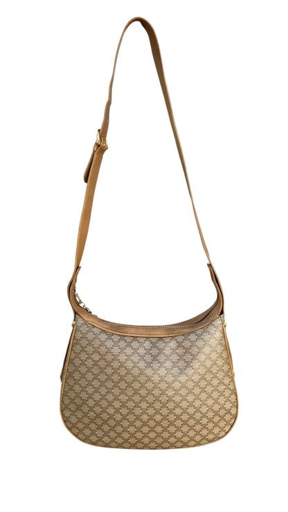 Celine Macadam Triomphe One Shoulder Bag Beige