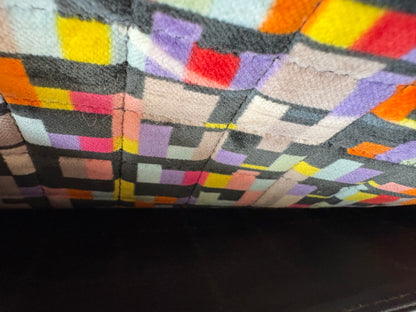 Chanel Shoulder Bag No. 6 Flap Velvet Multicolor Black