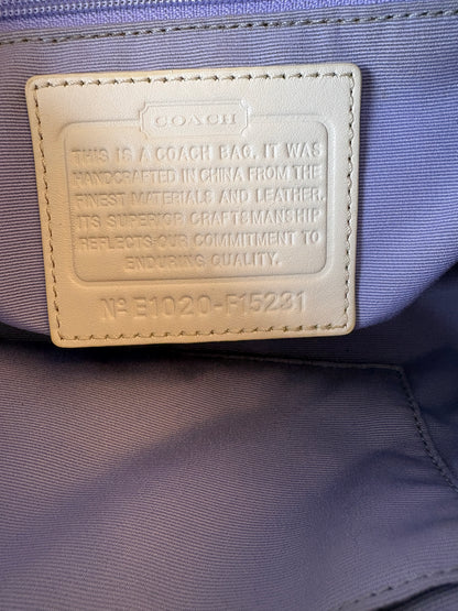 Coach Beige Monogram Shoulder Bag