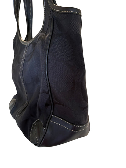 Coach Black Signature Ergo Shoulder Bag
