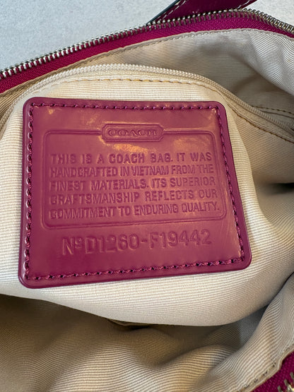 Coach Pink Monogram Shoulder Bag Two-way