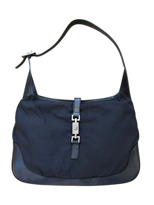 Gucci Black Leather and Material Jackie Bag