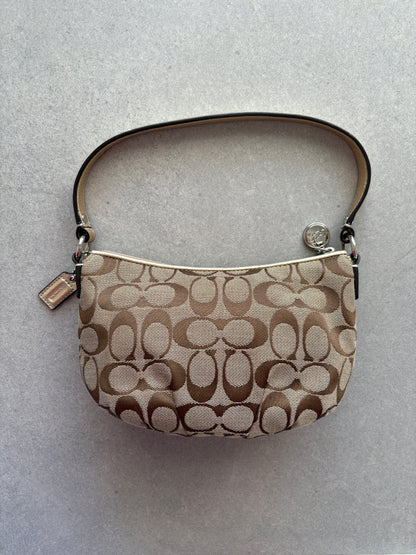 Coach Monogram Brown Shoulder Bag