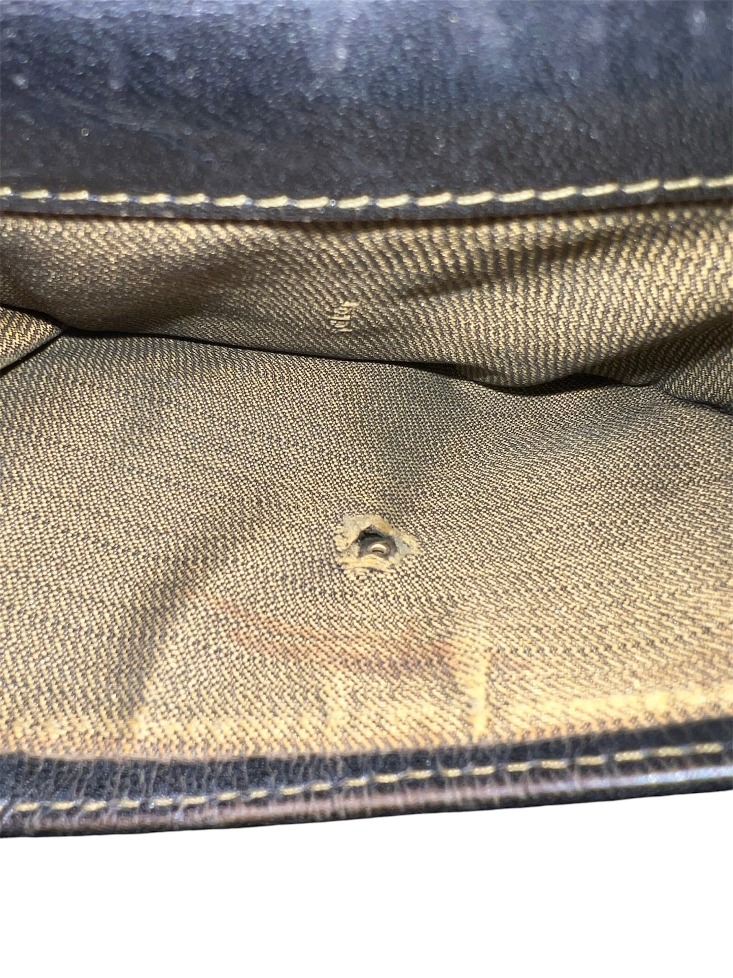 Fendi Black/Tobacco Zucca Canvas and Leather Wallet