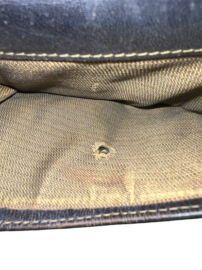 Fendi Black/Tobacco Zucca Canvas and Leather Wallet