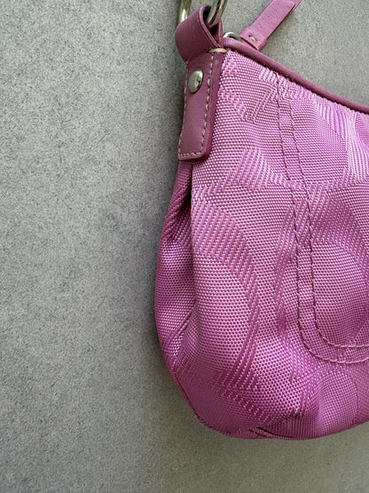 Coach Pink Monogram Shoulder Bag