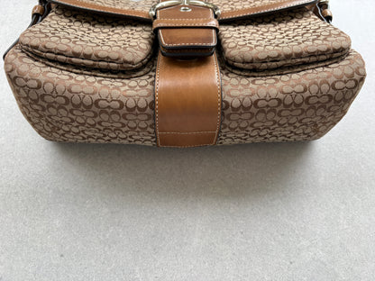 Coach Soho Brown Monogram Shoulder Bag