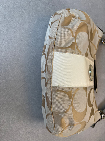 Coach Poppy Beige Shoulder Bag