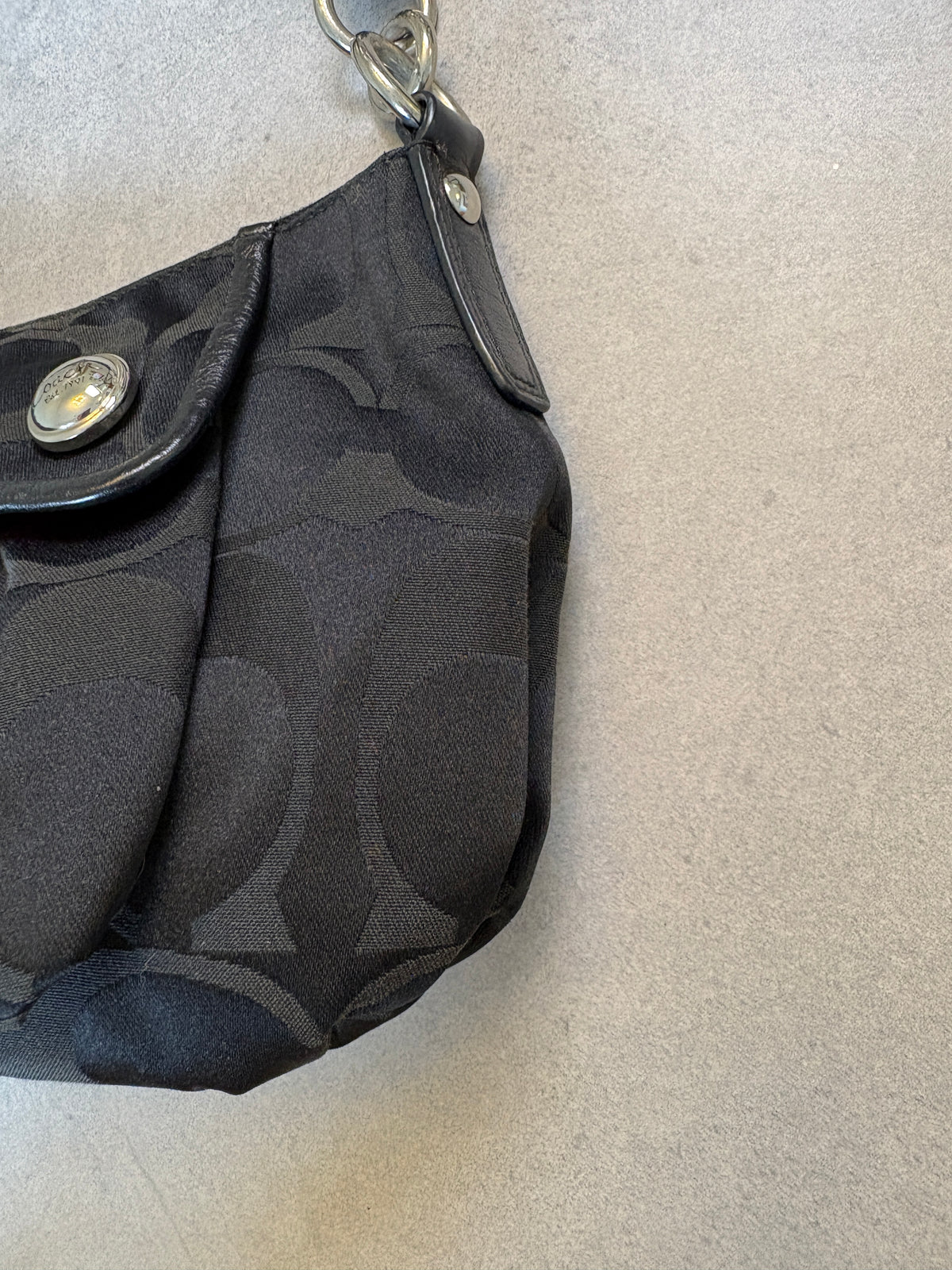 Coach Poppy Black Shoulder Bag