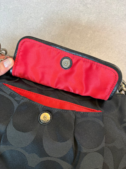 Coach Poppy Black Shoulder Bag
