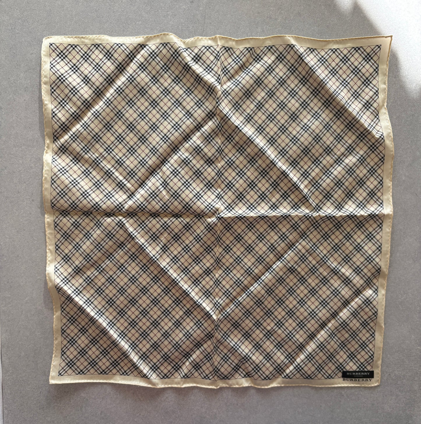 Burberry Brown Nylon Pouch & Check Wallet Gift Set with Box