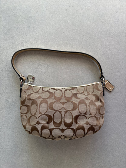 Coach Monogram Brown Shoulder Bag