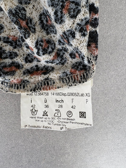 Fendi Leopard Print Short Sleeve Top – Size IT 42 / AU 10