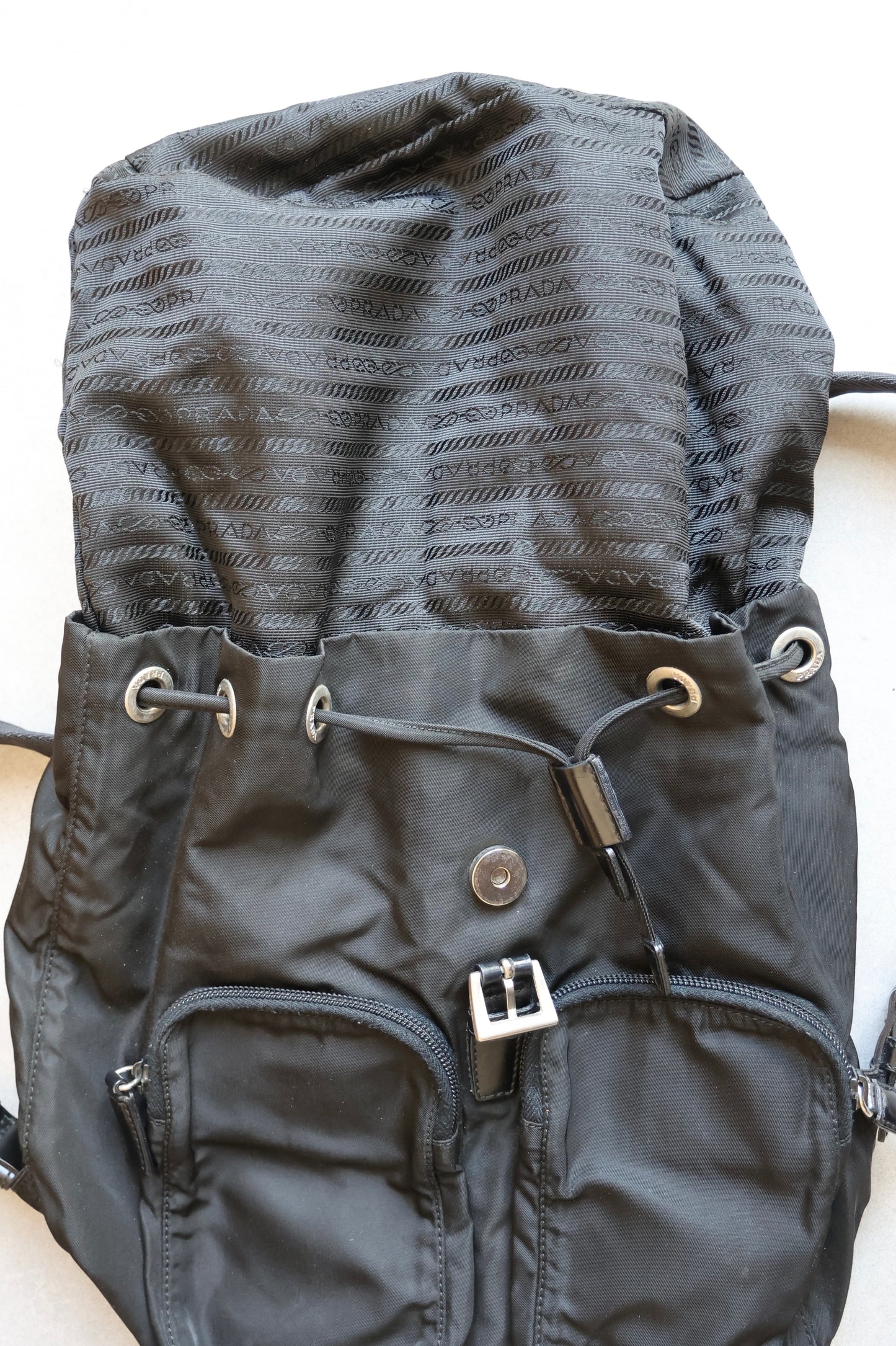 Prada Black Re-edition 2000 Nylon Backpack