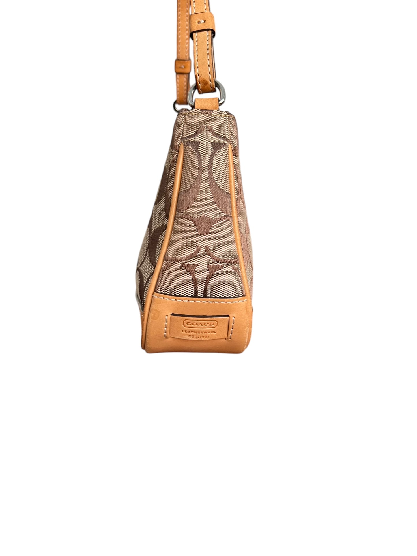 Coach Signature Demi Tan Pink Cherry