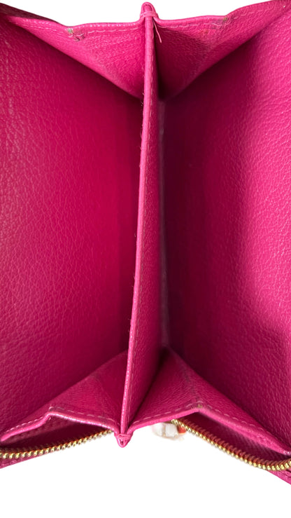 Miu Miu Pink Folded flap Zipper Wallet