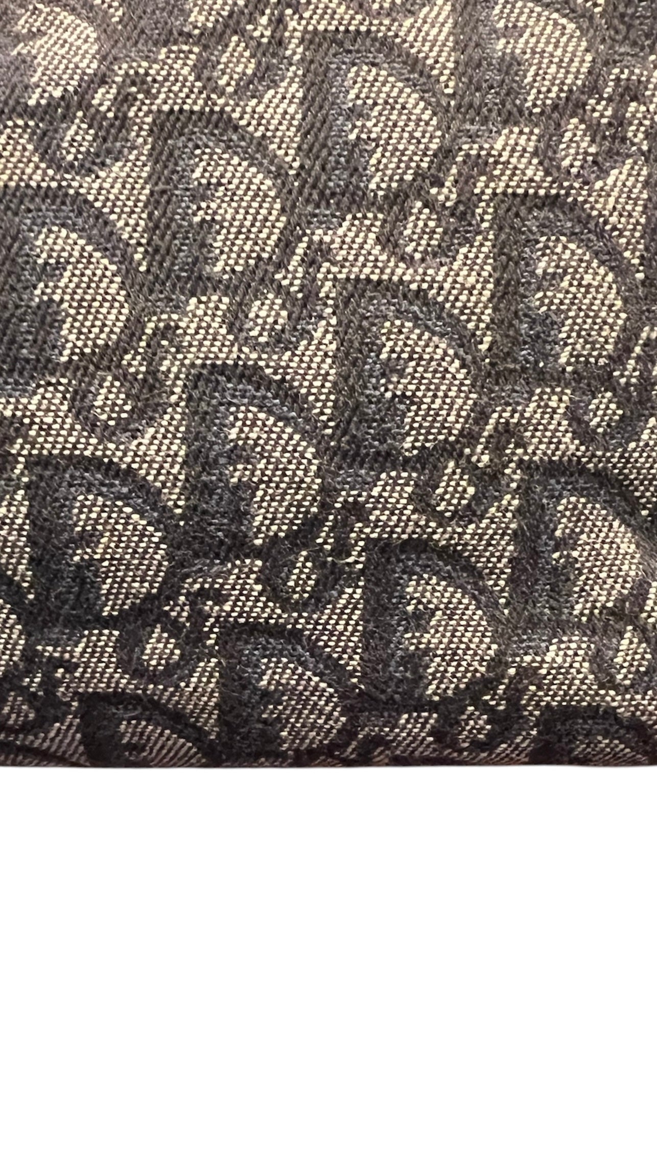 Christian Dior 2000s Blue Trotter Monogram Shoulder Bag