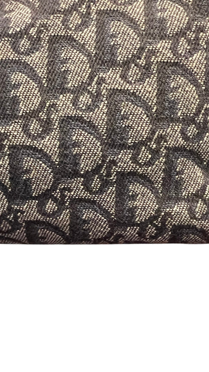 Christian Dior 2000s Blue Trotter Monogram Shoulder Bag
