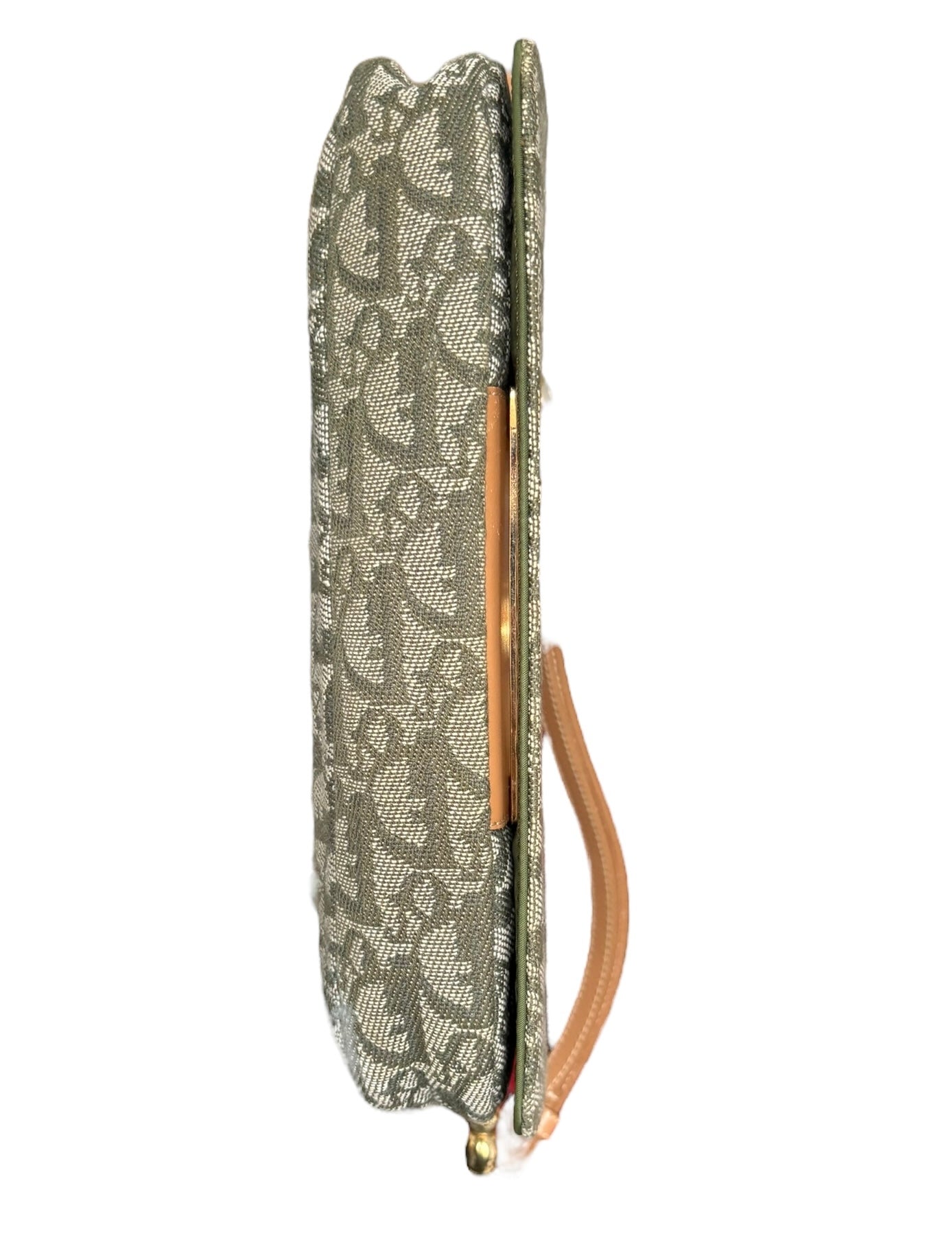 Christian Dior 2000s Green Trotter Monogram Malice Shoulder Bag