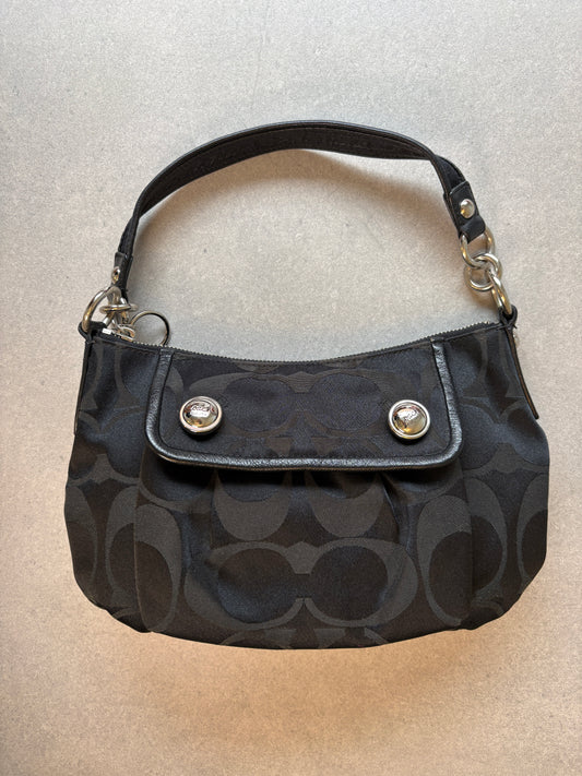 Coach Poppy Black Shoulder Bag