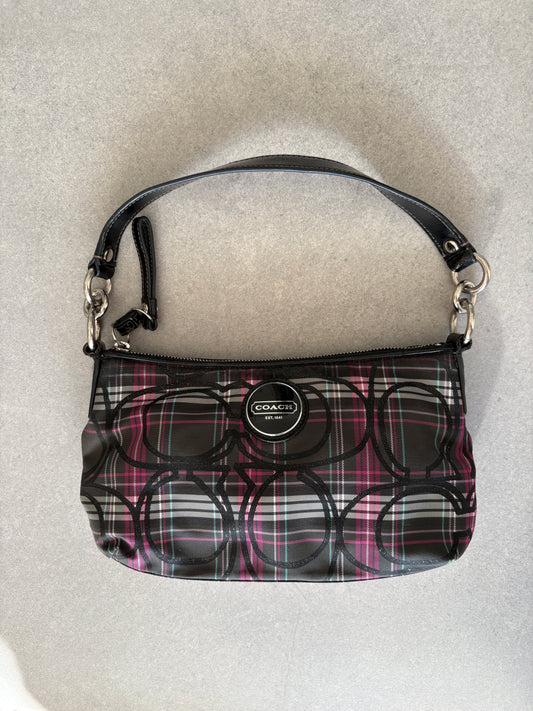 Coach Poppy Tartan Shoulder Bag