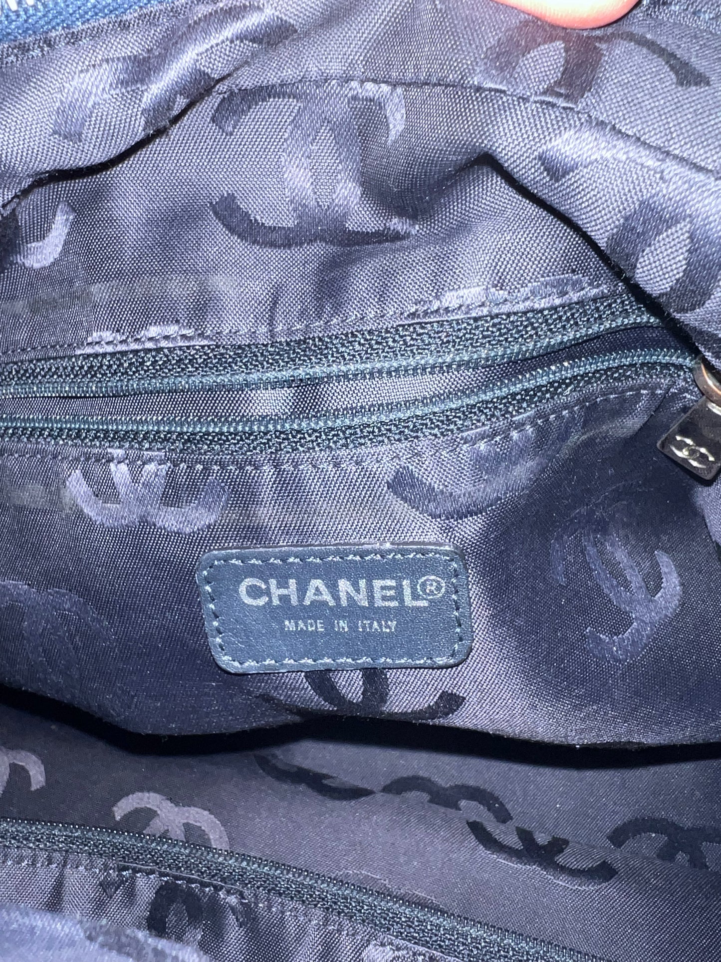 Chanel CC Denim Hobo Shoulder Bag