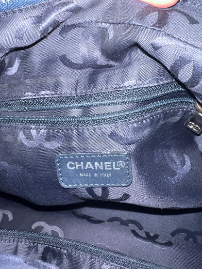 Chanel CC Denim Hobo Shoulder Bag