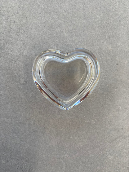 Heart Shaped Glass Jewellery Dish