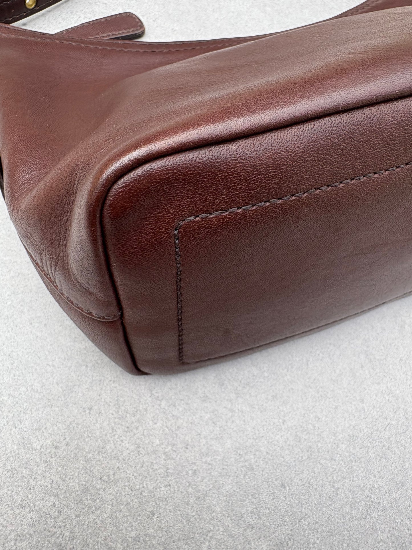 Coach Maroon Leather Bag