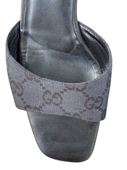 Gucci Mules Black Monogram Size 37.5