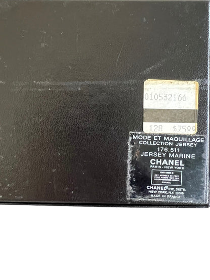Chanel Chain Pouch Jersey Navy