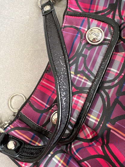 Coach Poppy Tartan Shoulder Bag