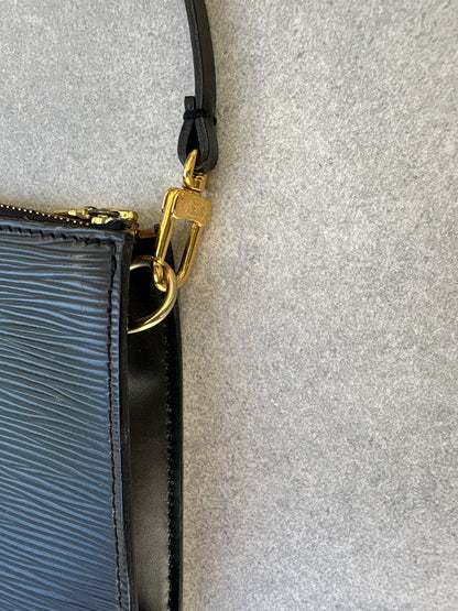 Louis Vuitton Black Epi Leather Pochette Accessoires