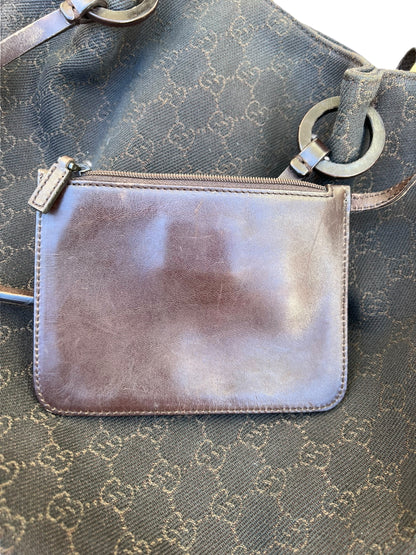Gucci GG Canvas & Leather Tote Bag