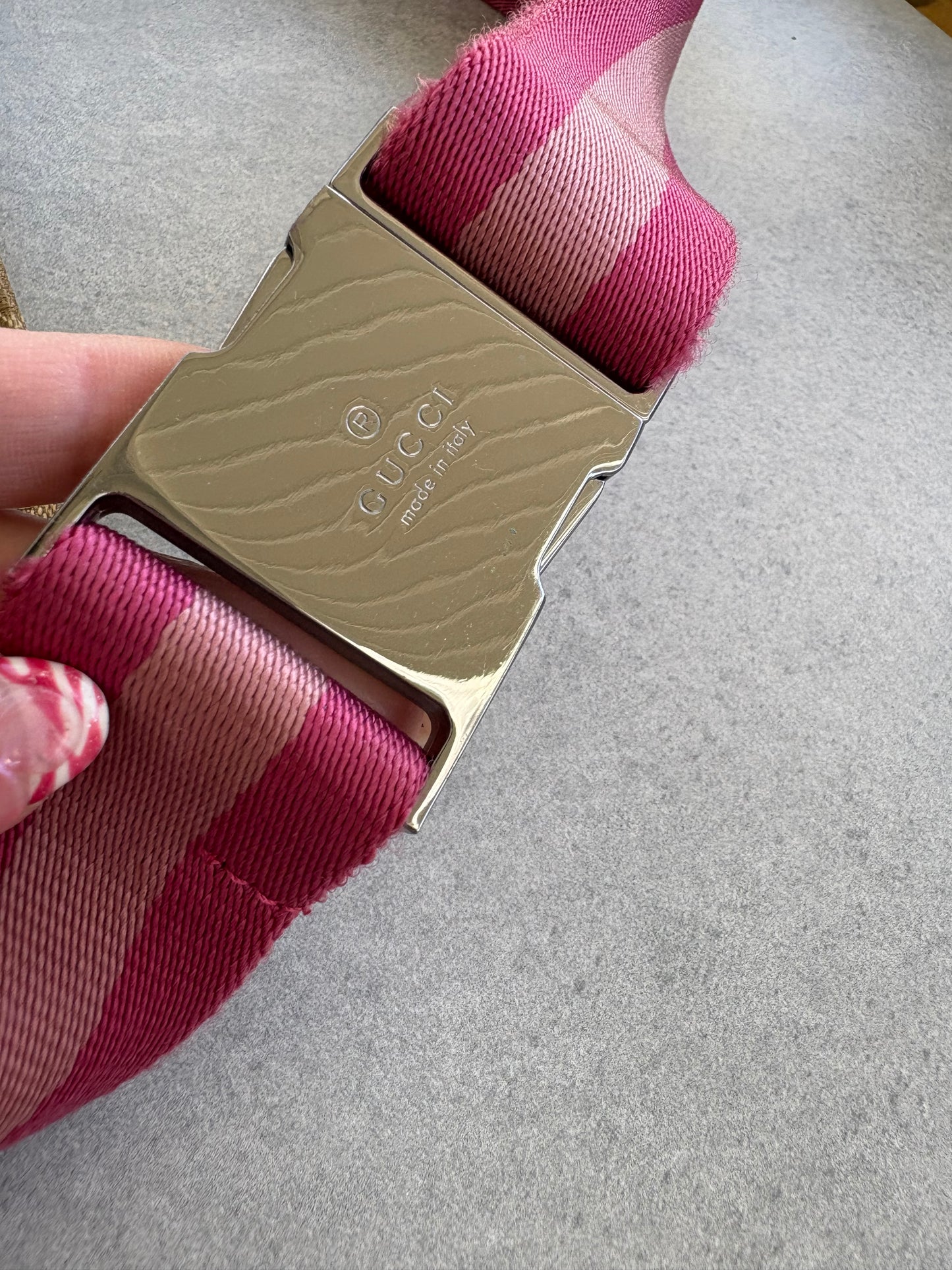 Gucci Belt Bag Pink and Beige