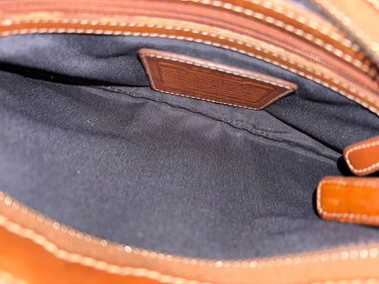 Coach Blue Monogram Shoulder Bag