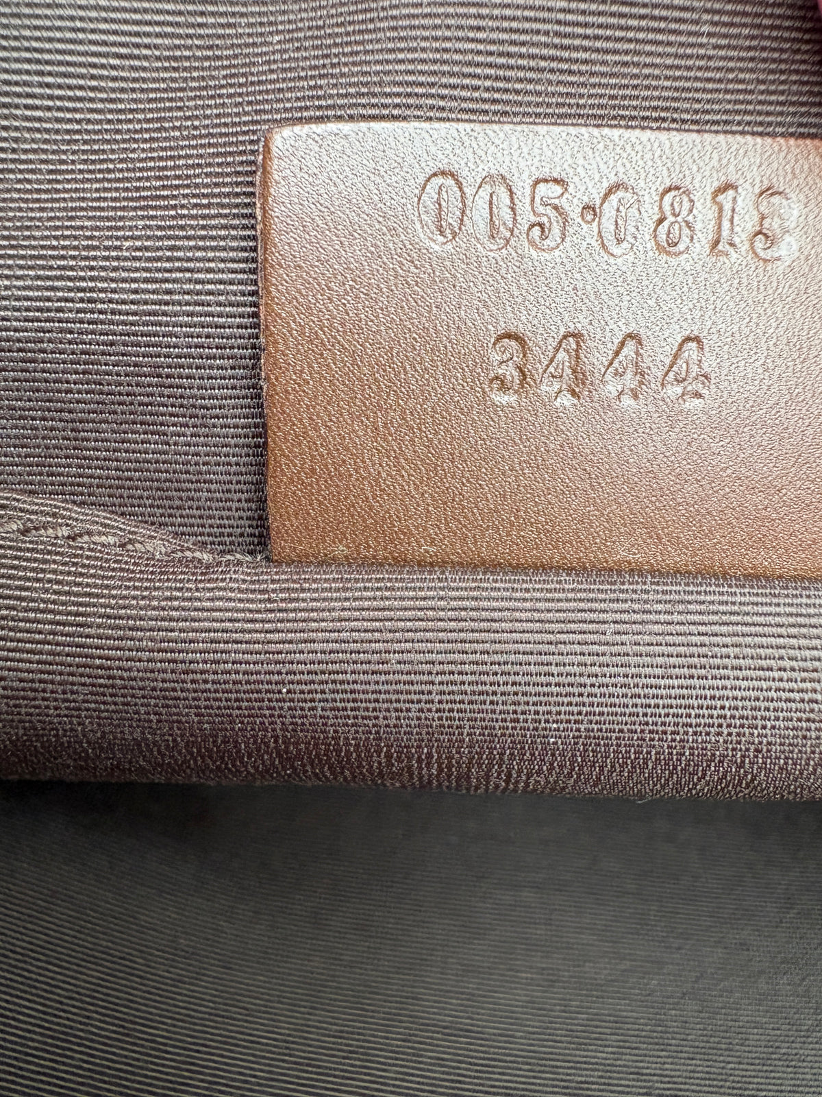 Gucci Brown GG Canvas and Leather Shoulder Bag