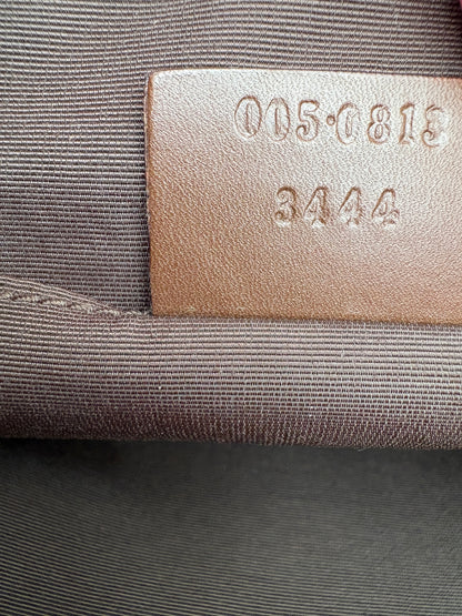 Gucci Brown GG Canvas and Leather Shoulder Bag