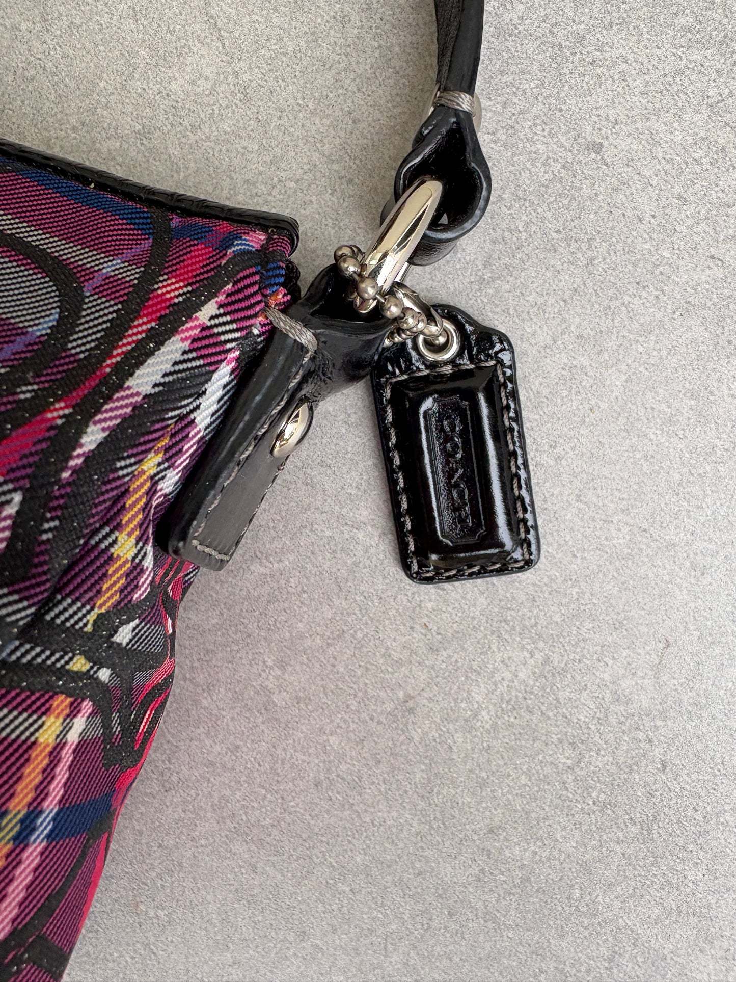 Coach Poppy Tartan Shoulder Bag