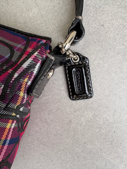 Coach Poppy Tartan Shoulder Bag