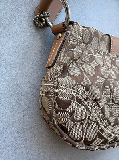 Coach Soho Brown Monogram Shoulder Bag